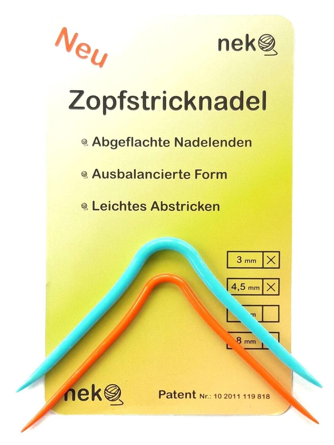 Neko Zopfnadel 3.5 / 4.5 mm