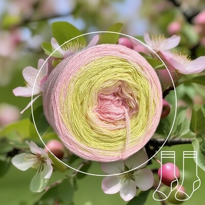 Woolpedia Socks Apfelblüte - Modal Farbverlauf Sockengarn
