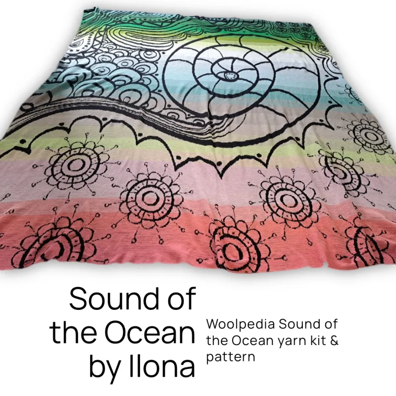 Blanket CAL &quot;Sound of the Ocean&quot; crochet tutorial PDF - Woolpedia