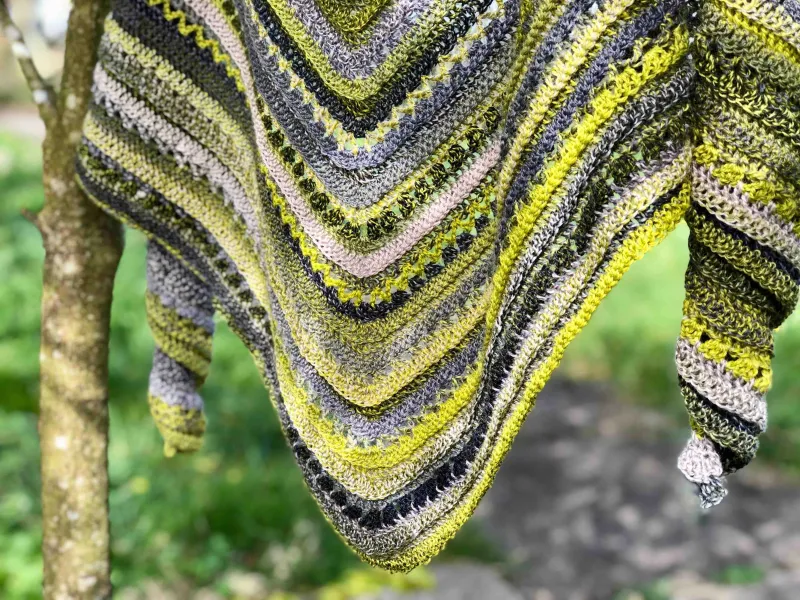 Froschkönig shawl crochet pattern video &amp; PDF