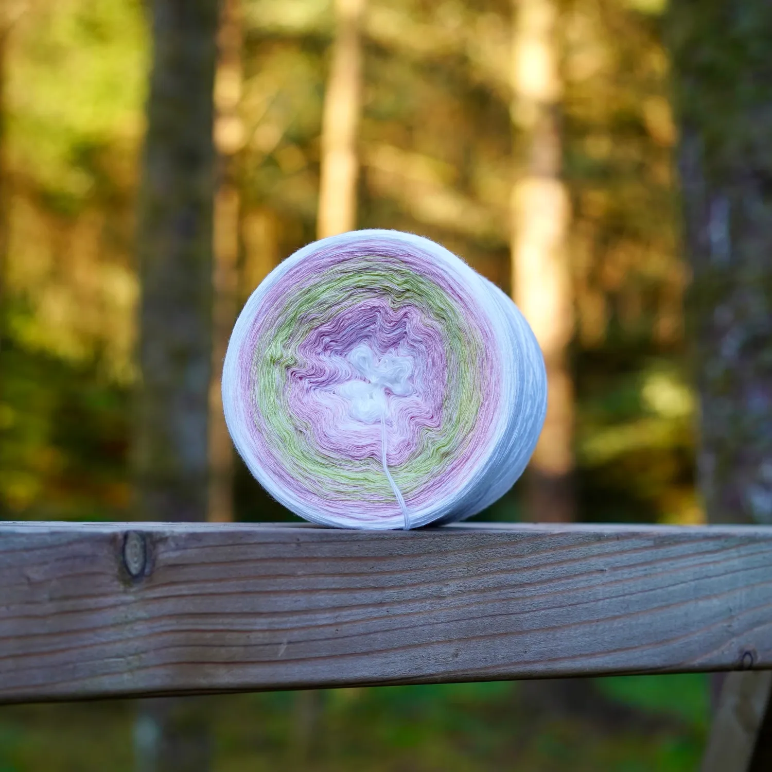 Woolpedia Colors Minty Swirl gradient yarncake (modal)