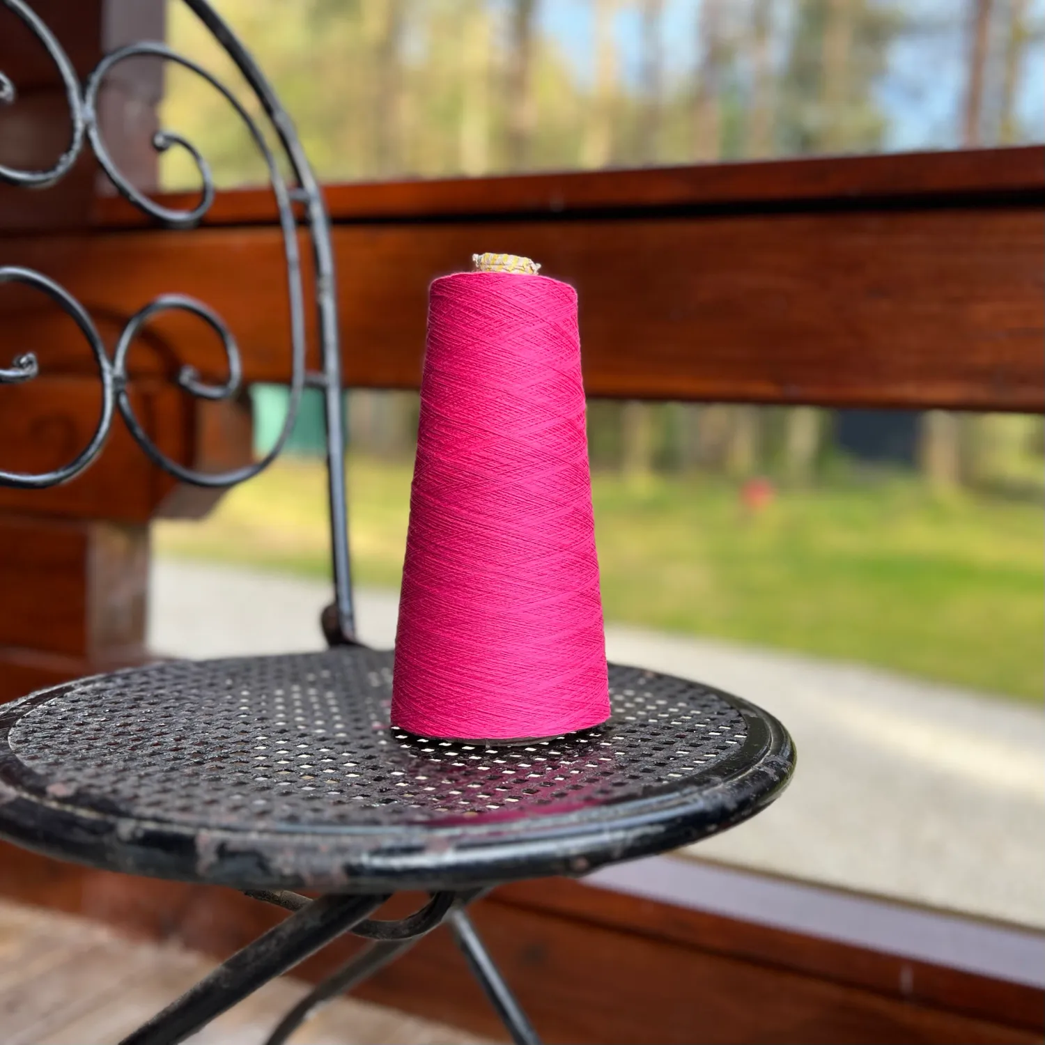 Organic cotton cone yarn 50/3 Cyclam (4L2)- knitting machine yarn