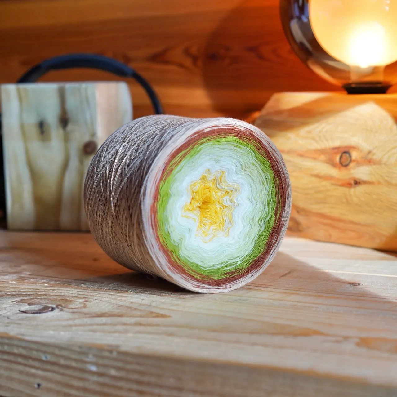 Woolpedia Colors River Valley CAL yarn cake #2 1650m (modal)