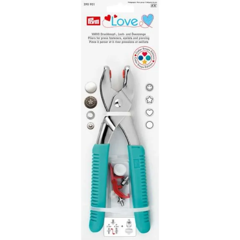 Prym Love Vario Pliers Mint for Snaps / Hole Punch / Eyelet Pliers