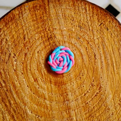 Candy Polyclay stitch marker / progress keeper 3cm - handmade
