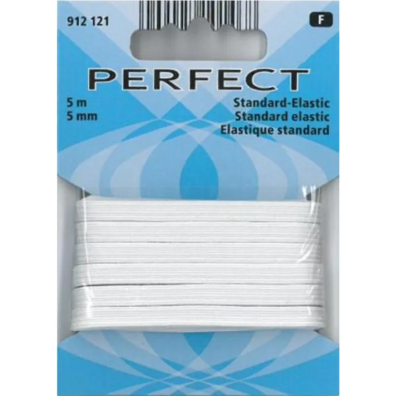 Perfect standard elastic 5mm 5m white