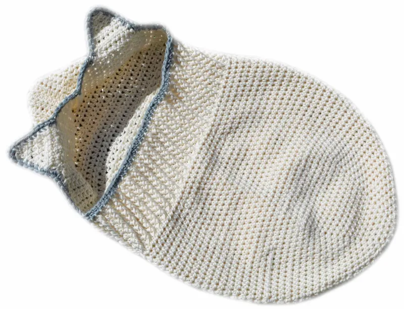 Hooded baby cocoon crochet pattern PDF - Woolpedia
