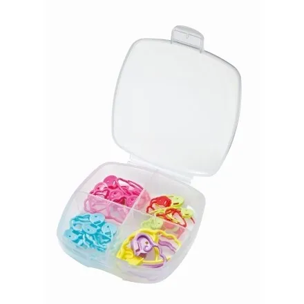 Clover stitch markers kit - quick closing stitch holders