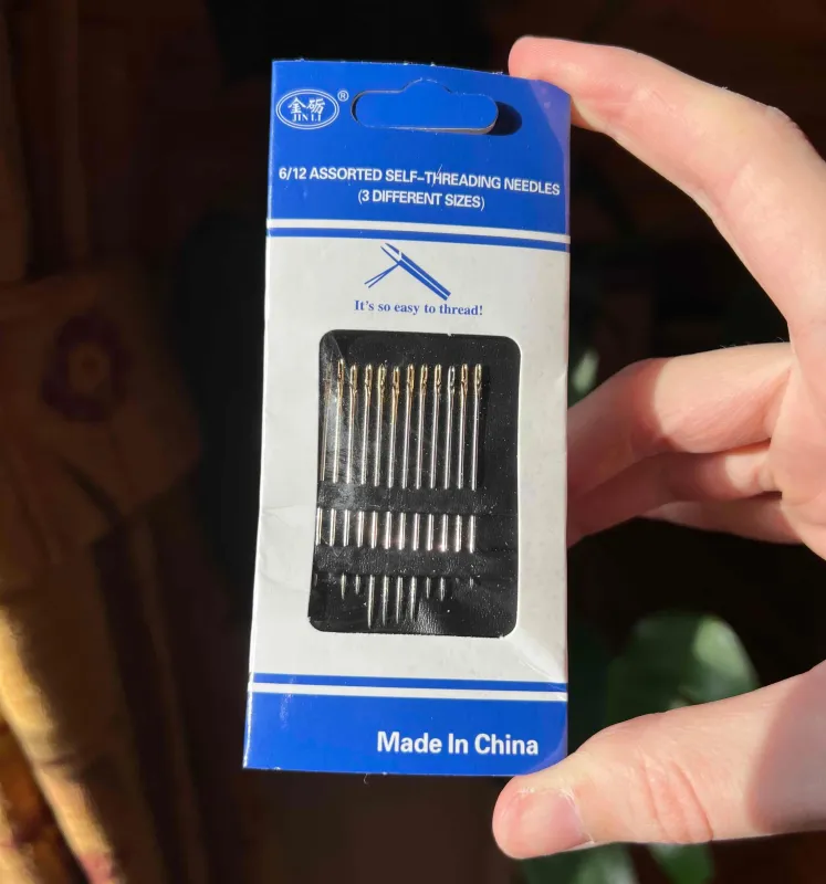 12 Self-Threading Sewing Needles