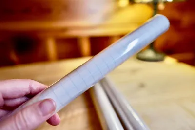 Transparent self-adhesive book film