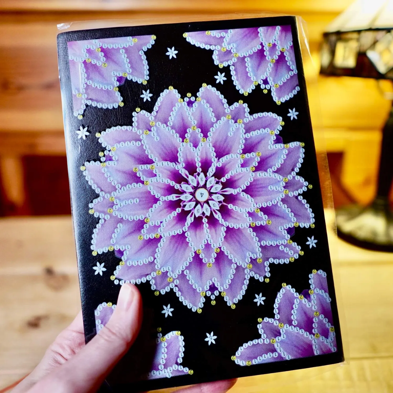 A5 Pink Mandala Flower Diamond Painting notebook DIY kit