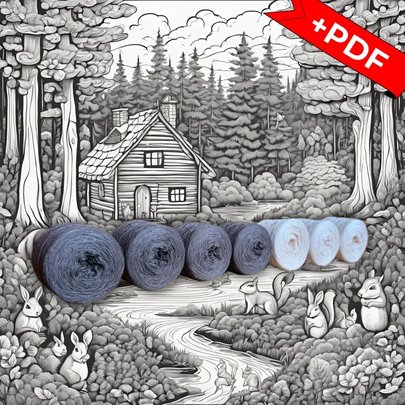 Woolpedia Colors River Valley CAL &quot;Quarz Canyon&quot; yarn series + PDF crochet pattern - 6100m (modal)