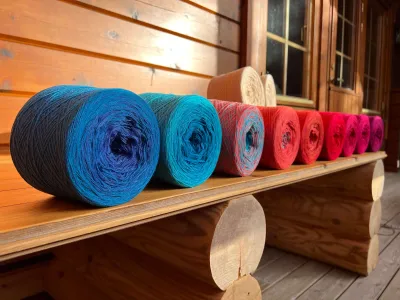 Woolpedia Colors Sound of the Ocean &quot;Sonnenuntergang am Meer&quot; - full yarn set - (modal) Lace - 26100m