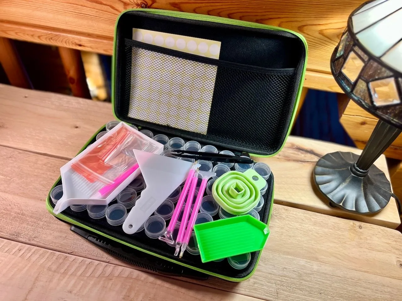 60s Diamond Painting Case with Storage Containers and Accessories