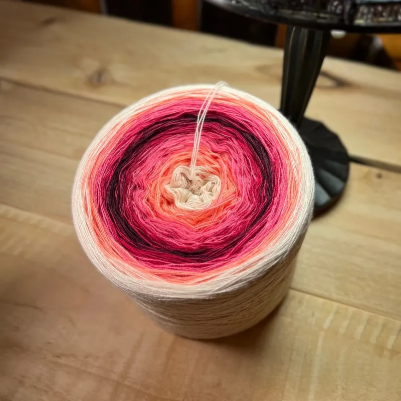 Woolpedia Colors Coral Vine gradient yarncake (modal)