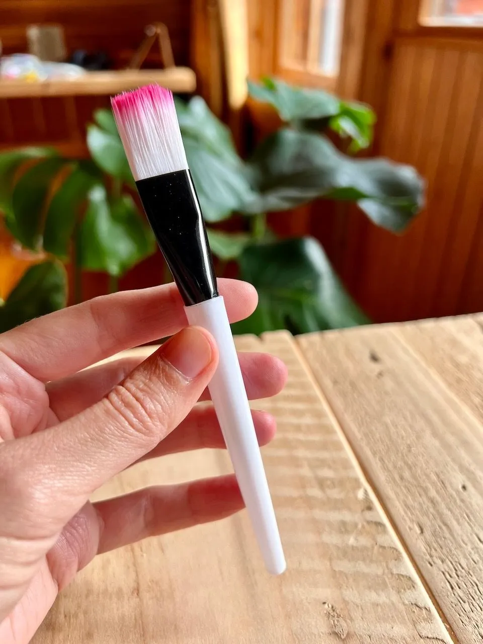 Diamond Painting brush pink / white