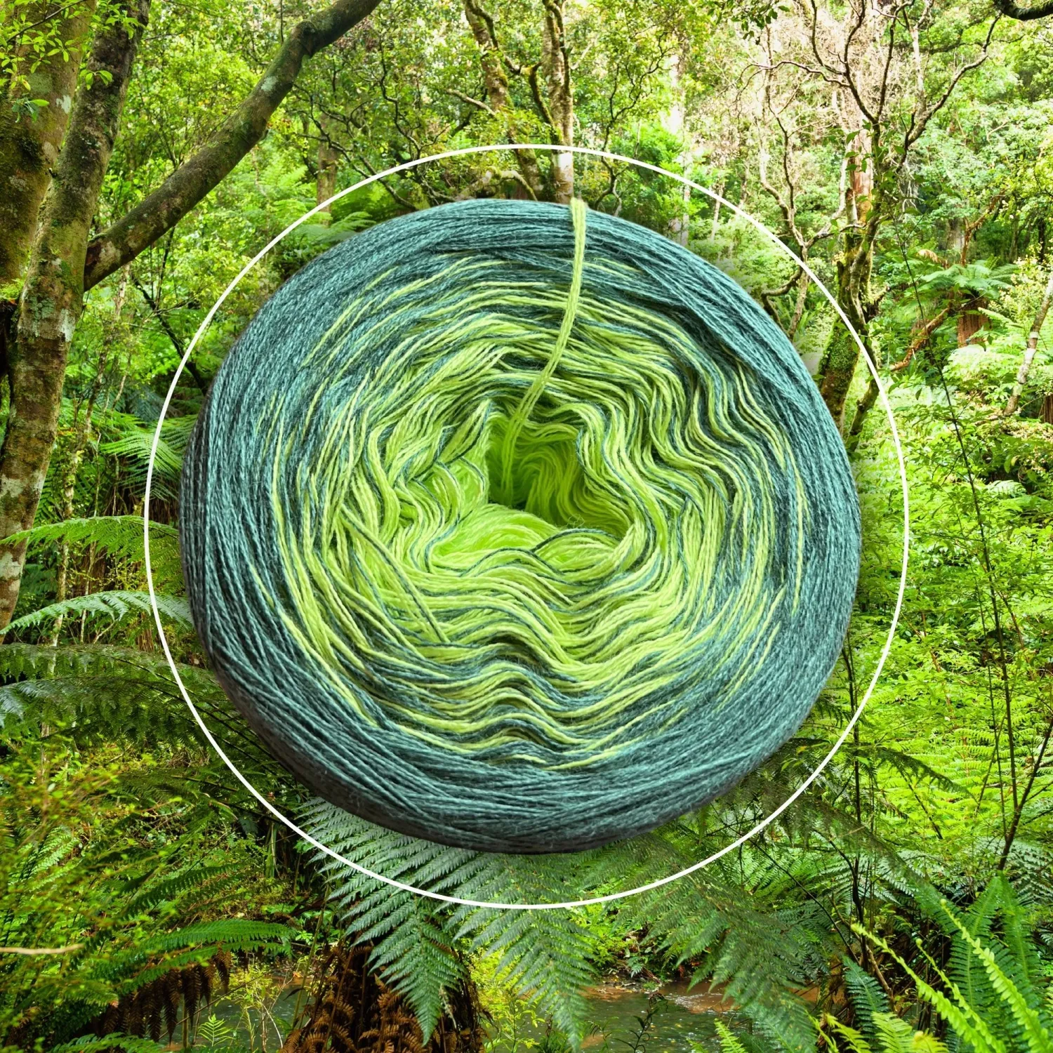 Woolpedia Colors Jungle gradient yarncake (cotton-mix)