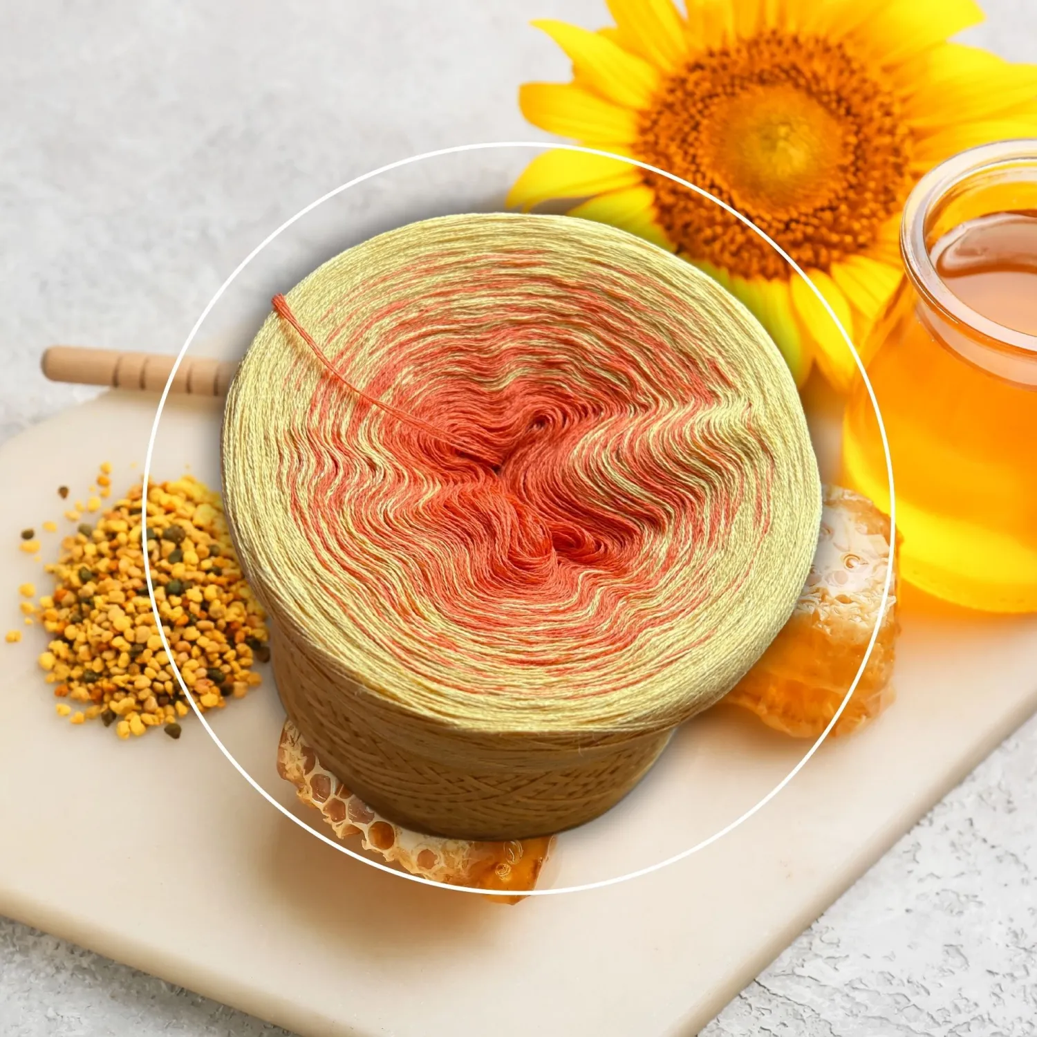 Woolpedia Colors Sonnenblumenhonig gradient yarncake (cotton-mix)