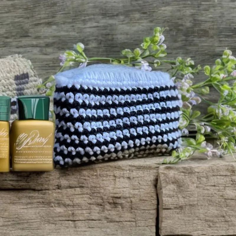 Stripes purse crochet pattern - video &amp; PDF