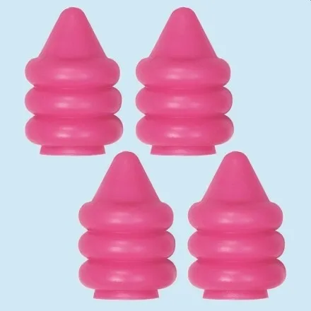 Clover Mini pink 4 pcs tip protectors and stopper for knitting needles 2-6.5 mm / US 0-10 1/2