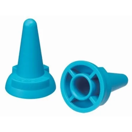 Clover Jumbo 2 pcs tip protectors and stopper for knitting needles 12.75-15 mm / US 17-19 blue