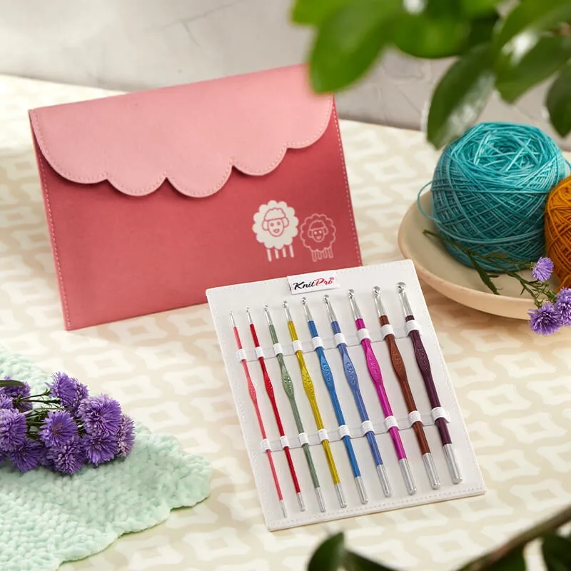 KnitPro Zing single-ended metal crochet hooks kit 2-6 mm