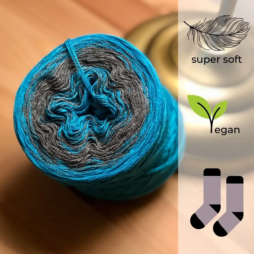 Woolpedia Socks Cobalt - modal gradient sock yarn
