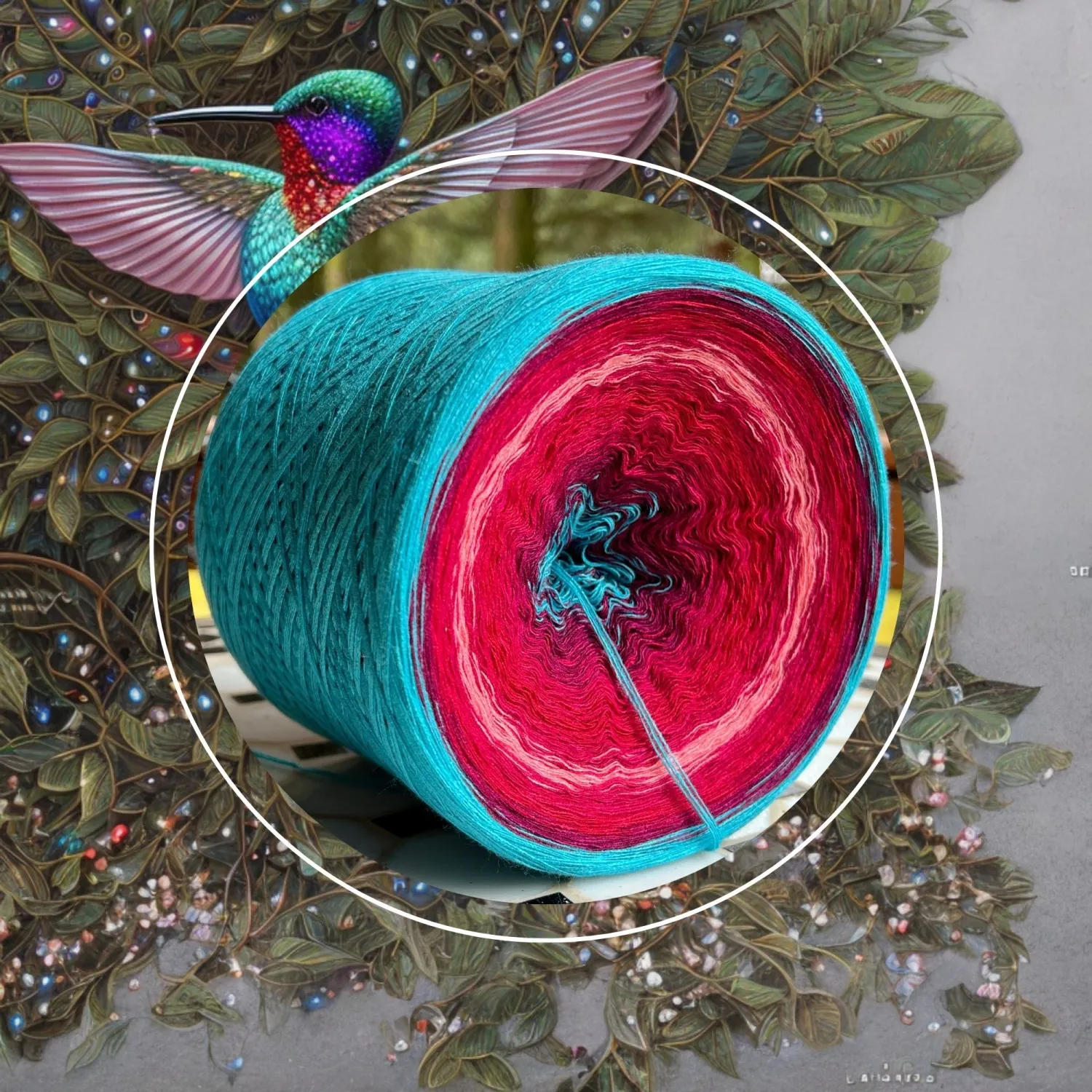 Woolpedia Colors Kolibri gradient yarncake (modal)