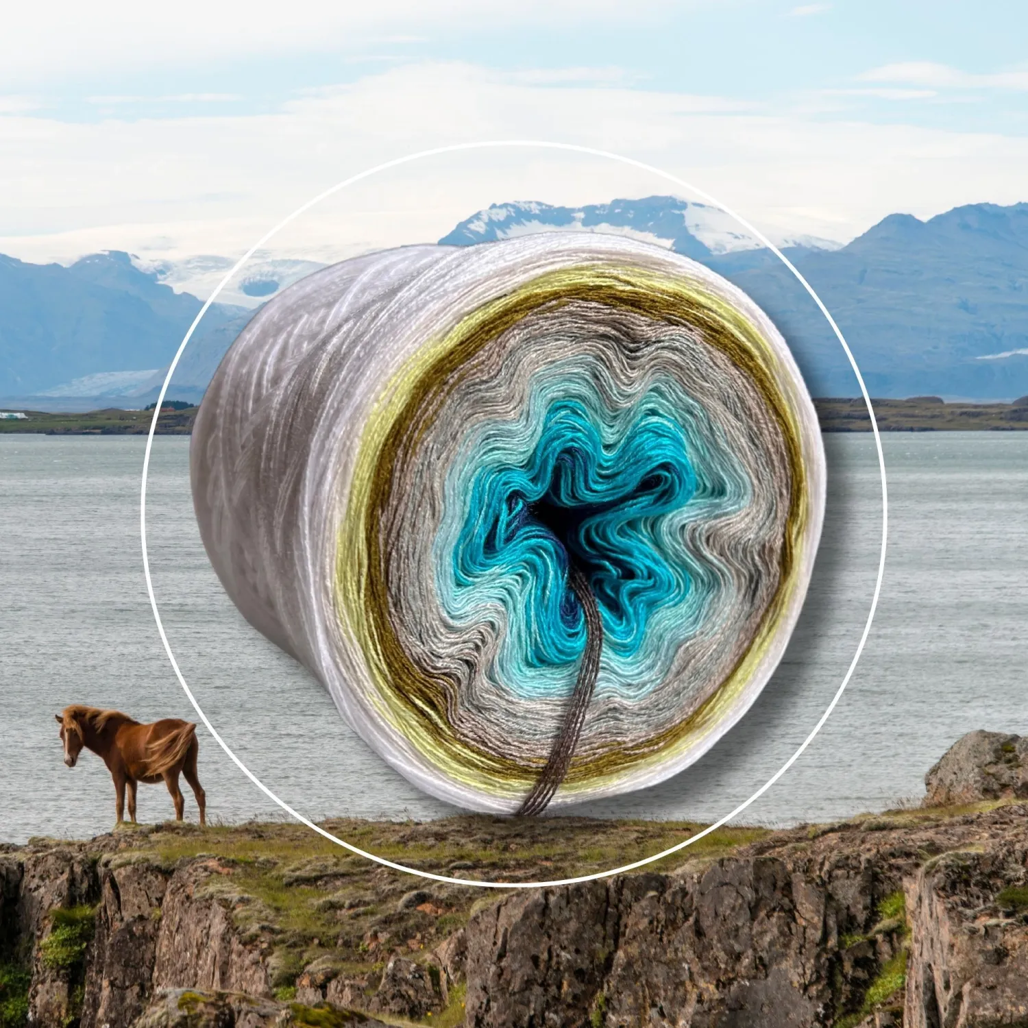 Woolpedia Colors Icelandic Beauty gradient yarncake (modal)