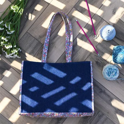 Bloom Tote Bag for projects - KnitPro