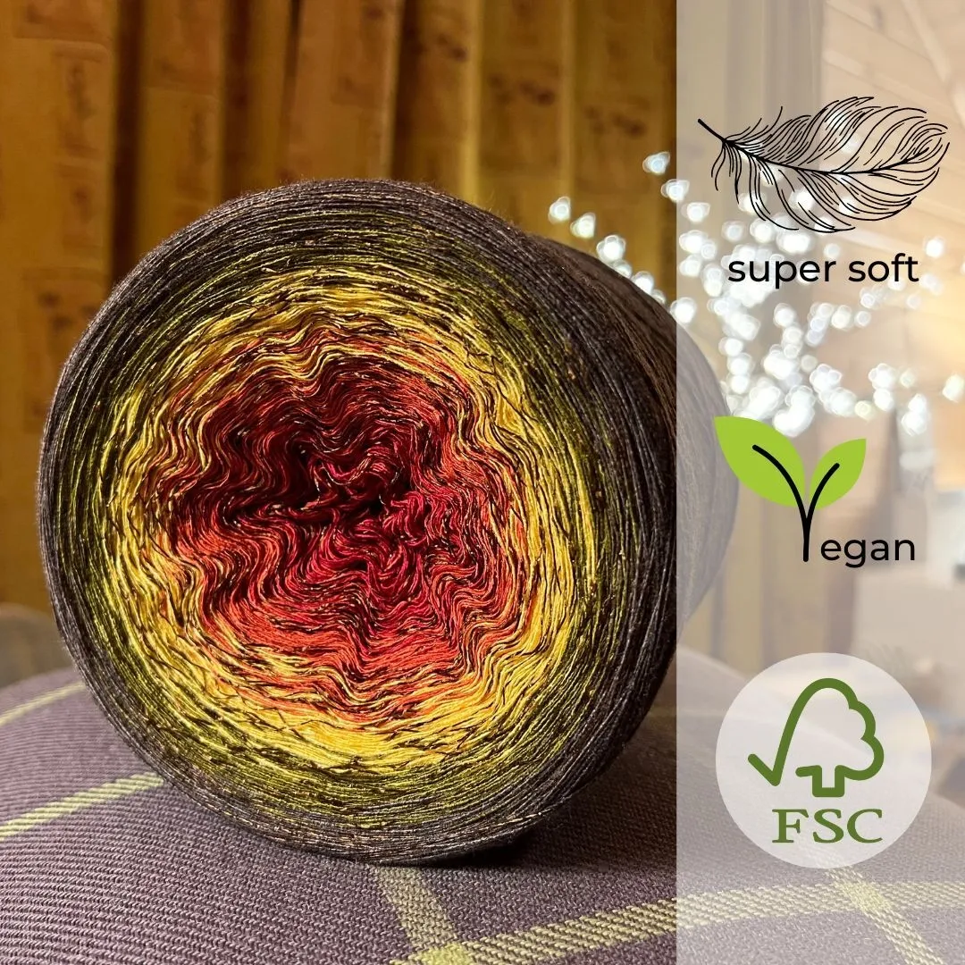 Woolpedia Colors From Dawn Till Dusk - glitter gradient yarncake (modal)