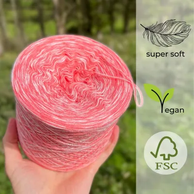 Woolpedia Colors Strawberry Dream gradient yarncake (cotton-mix)