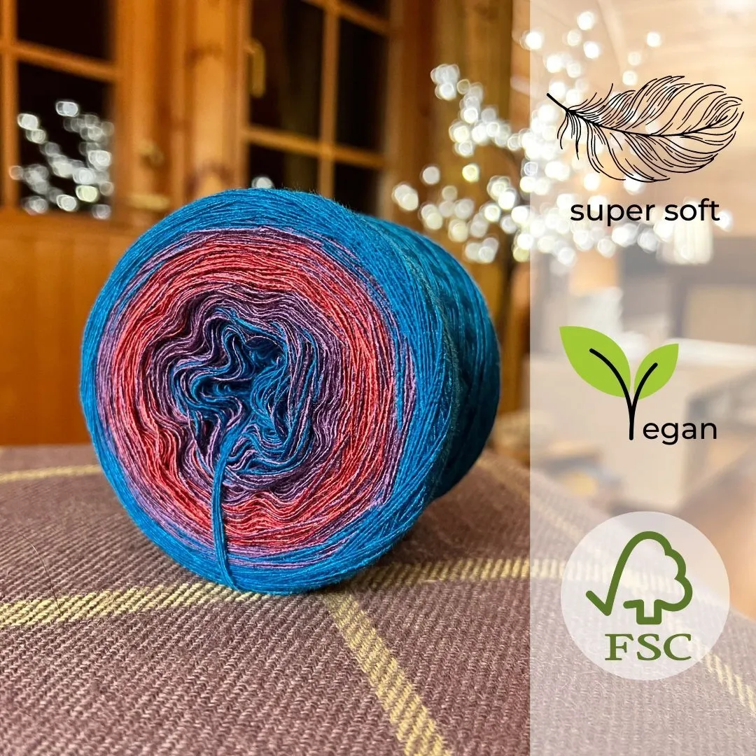 Woolpedia Colors Weintrauben gradient yarncake (modal)