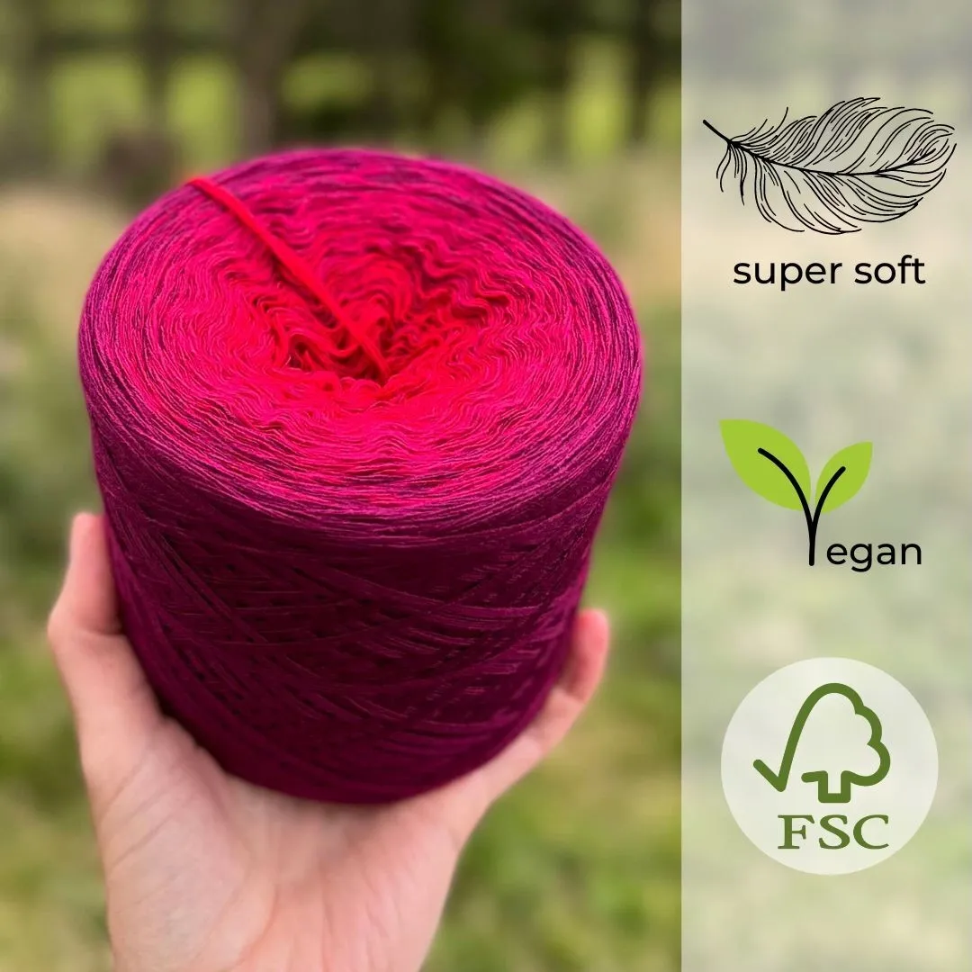 Woolpedia Colors Himbeere gradient yarncake (modal)