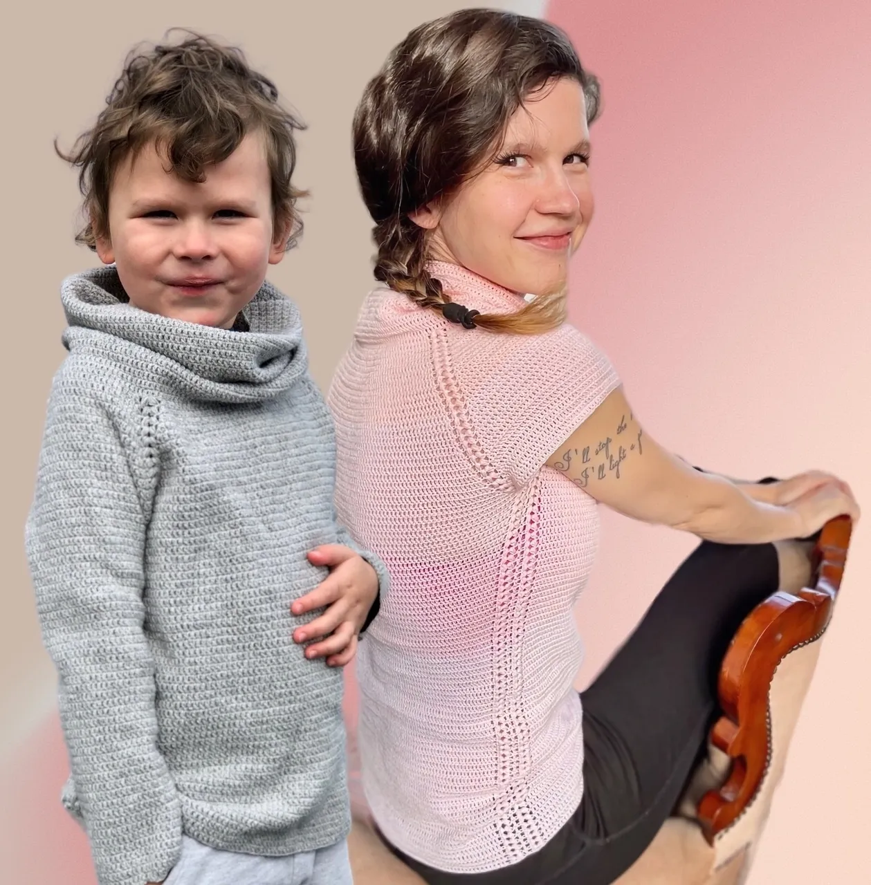 Julietta top &amp; sweater add-on crochet pattern - video &amp; PDF