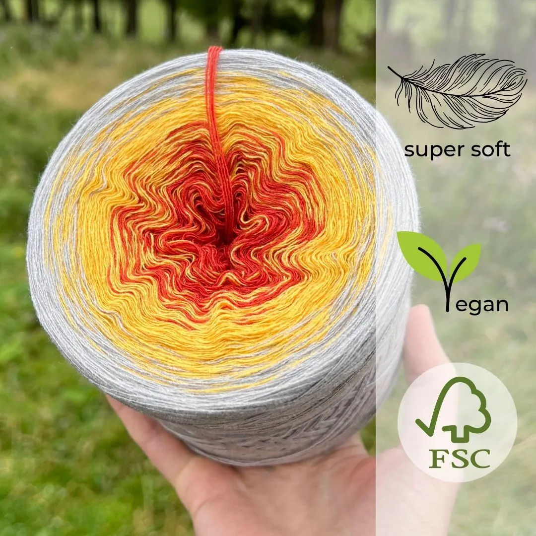 Woolpedia Colors Steingarten gradient yarncake (modal)