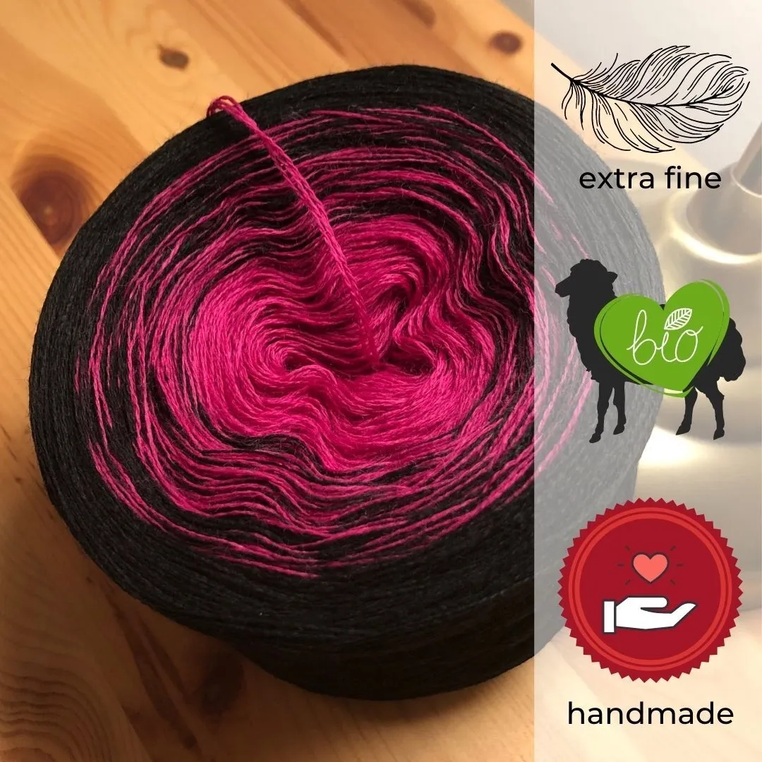 Woolpedia Colors Aurora organic gradient yarncake (Merino extra fine)