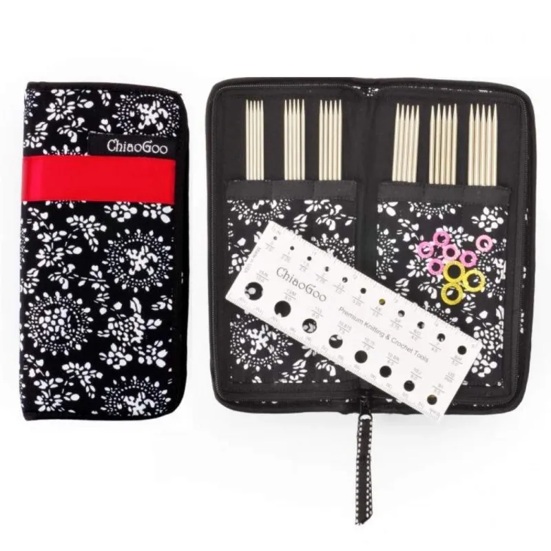 ChiaoGoo steel double pointes needles kit 15cm 6&quot;
