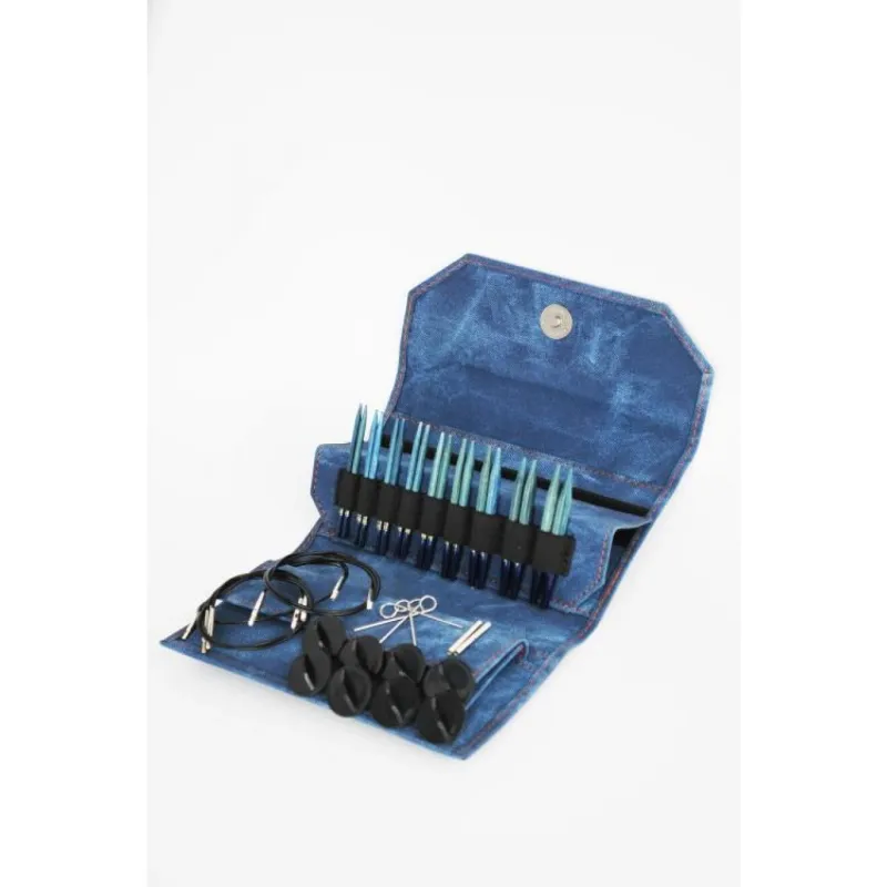LYKKE Indigo circulars kit 3.25 mm-6.5 mm 9 cm / 3.5&quot;