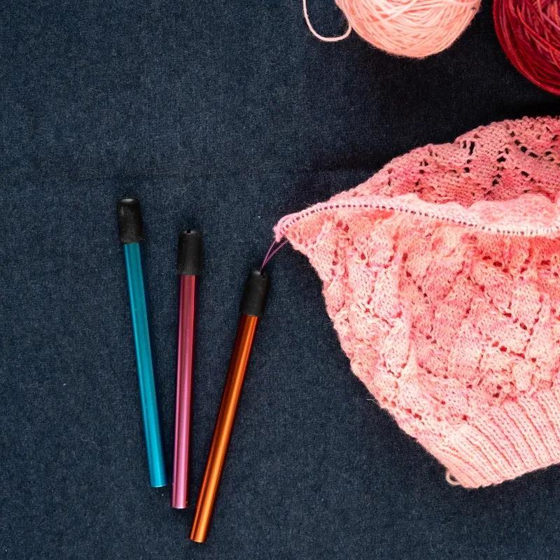 3 KnitPro circular needles / tips protectors