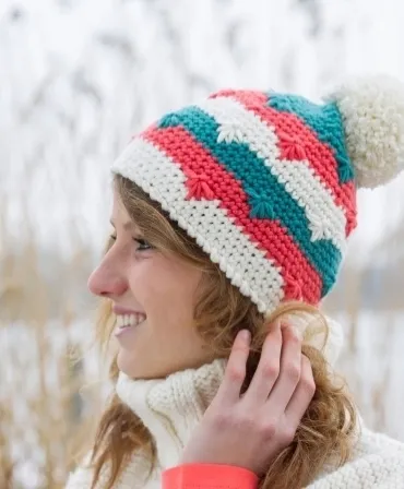 Gründl Cassida snowflake hat - video crochet tutorial
