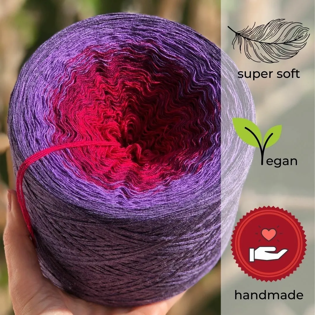 Woolpedia Colors Passionata gradient yarncake (modal)