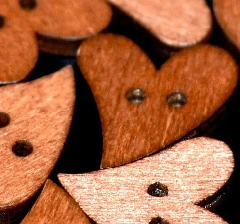 Wooden button #7