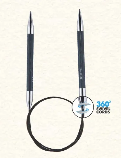 KnitPro Royalé - 360° rotating circular knitting needles