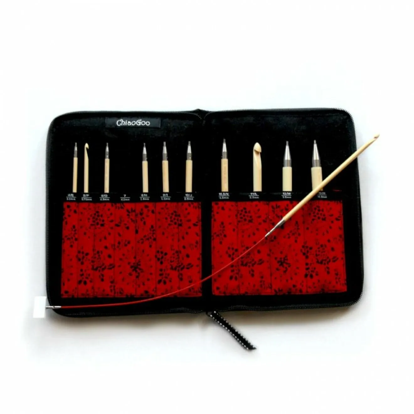ChiaoGoo T-Spin Bamboo - tunisian crochet hooks set