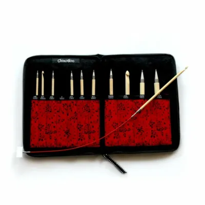 ChiaoGoo T-Spin Bamboo - tunisian crochet hooks set