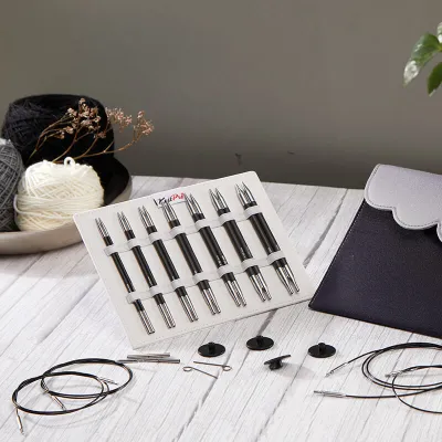 KnitPro Karbonz Deluxe kit 11.5cm - circular knitting needles