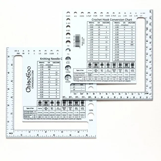 ChiaoGoo knitting &amp; crochet chart