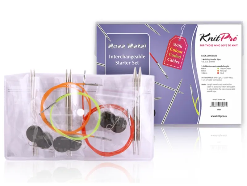 KnitPro Nova Metal Starter kit - interchangeable circulars