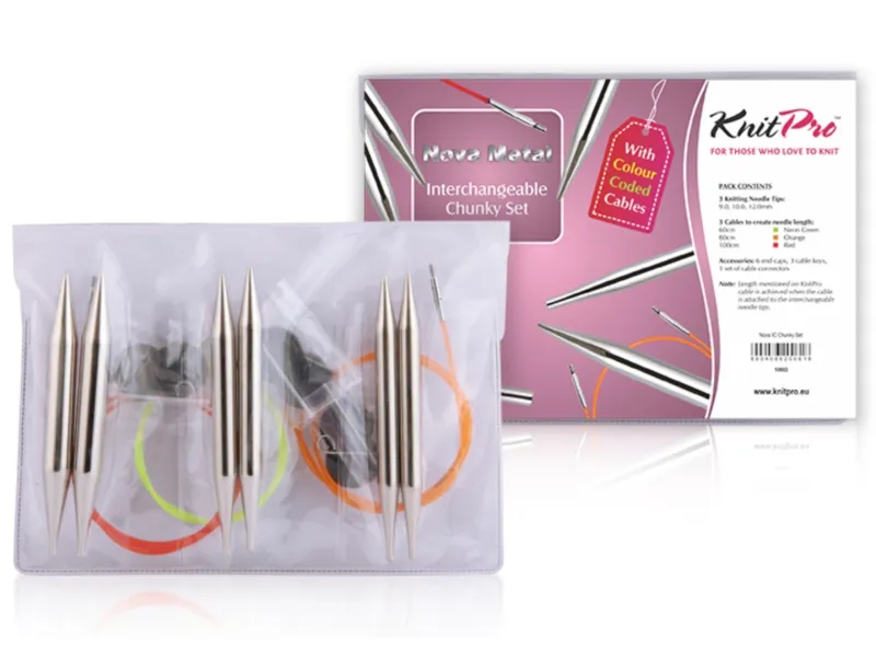 KnitPro Nova Metal Chunky kit - interchangeable circulars